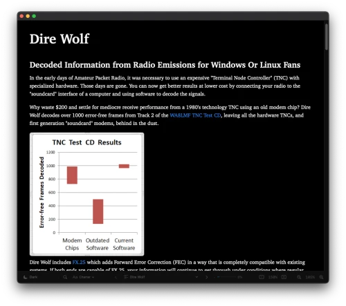 Dark theme preview